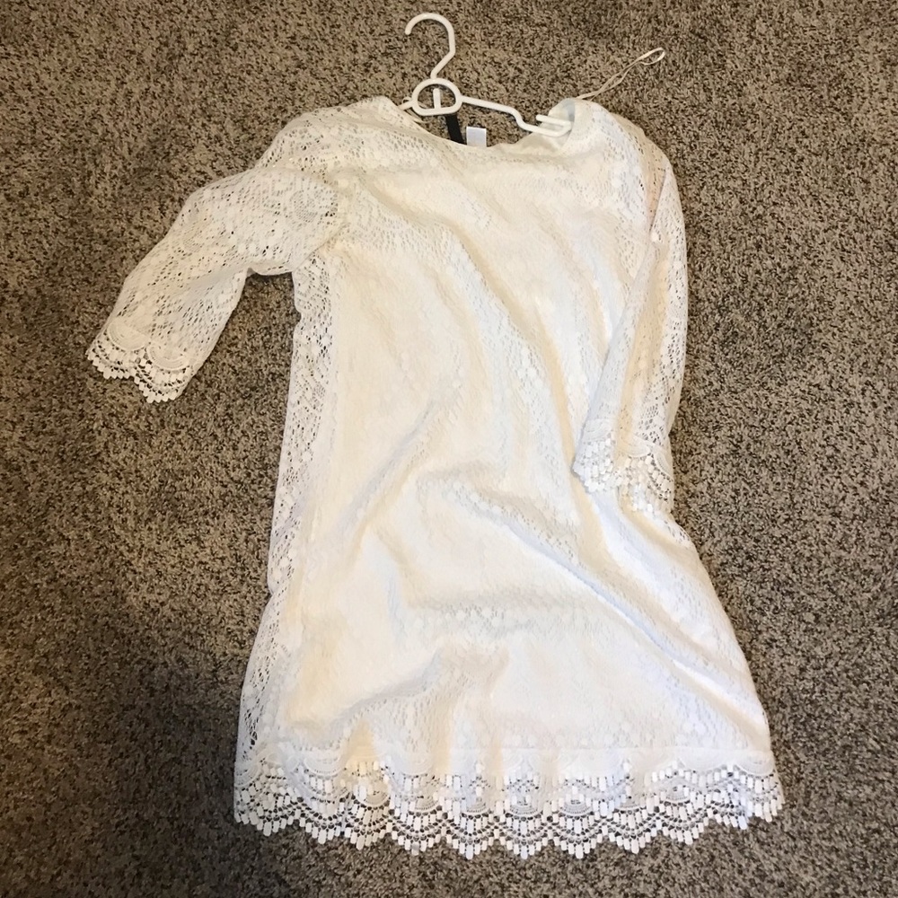 White lace dress